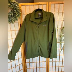 The North Face Apex Bionic Full zip soft shell jacket, olive green Men’s XL Tall